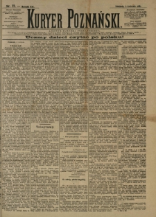 Kurier Poznański 1891.04.05 R.20 nr77