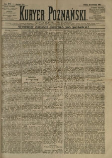 Kurier Poznański 1891.04.25 R.20 nr94