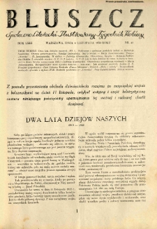 Bluszcz. Społeczno literacki ilustrowany tygodnik kobiecy 1930.11.08 R.63 nr45
