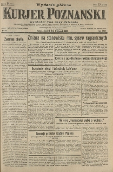 Kurier Poznański 1932.11.03 R.27 nr502