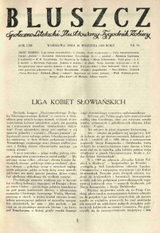 Bluszcz. Społeczno literacki ilustrowany tygodnik kobiecy 1929.09.28 R.62 nr39