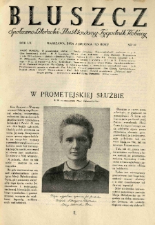 Bluszcz. Społeczno literacki ilustrowany tygodnik kobiecy 1927.12.03 R.60 nr49