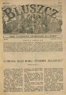 Bluszcz. Pismo tygodniowe ilustrowane dla kobiet. 1925.01.03 R.58 nr1