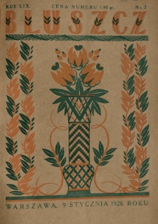 Bluszcz. Pismo tygodniowe ilustrowane dla kobiet. 1926.01.09 R.59 nr2