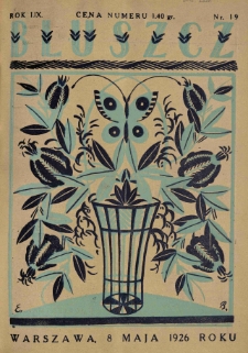 Bluszcz. Pismo tygodniowe ilustrowane dla kobiet. 1926.05.08 R.59 nr19