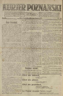 Kurier Poznański 1920.08.04 R.15 nr176