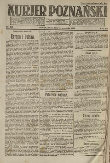 Kurier Poznański 1920.09.15 R.15 nr212