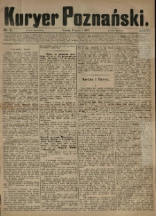 Kurier Poznański 1877.01.09 R.6 nr6