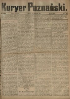 Kurier Poznański 1877.11.15 R.6 nr262