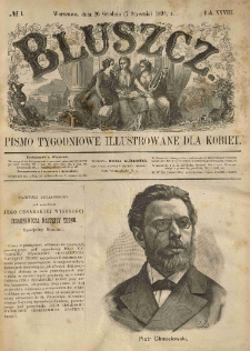 Bluszcz. Pismo tygodniowe illustrowane dla kobiet. 1891.12.26 (1892.01.07) R.28 nr1
