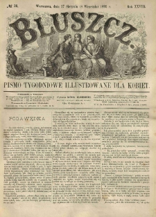 Bluszcz. Pismo tygodniowe illustrowane dla kobiet. 1892.08.27 (09.08) R.28 nr36