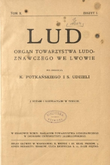 Lud. Organ Towarzystwa Ludoznawczego we Lwowie. 1904 R.10