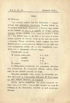 Pisemko Kuźniczanek. 1913 R.2 nr12
