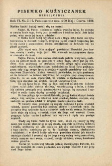 Pisemko Kuźniczanek. 1926 R.6 nr5-6