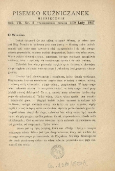 Pisemko Kuźniczanek. 1927 R.7 nr2