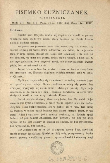 Pisemko Kuźniczanek. 1927 R.7 nr5-6