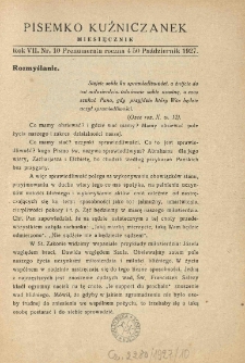 Pisemko Kuźniczanek. 1927 R.7 nr10