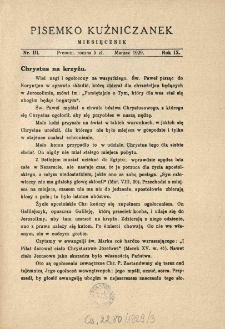 Pisemko Kuźniczanek. 1929 R.9 nr3