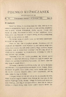 Pisemko Kuźniczanek. 1929 R.9 nr11