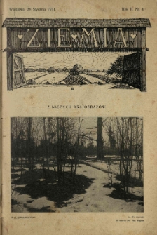 Ziemia. Tygodnik Krajoznawczy Ilustrowany.1911 R.2 nr4