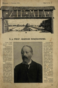 Ziemia. Tygodnik Krajoznawczy Ilustrowany.1911 R.2 nr15