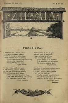 Ziemia. Tygodnik Krajoznawczy Ilustrowany.1911 R.2 nr19