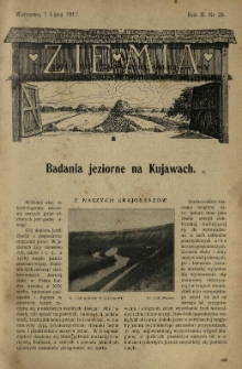 Ziemia. Tygodnik Krajoznawczy Ilustrowany.1911 R.2 nr26
