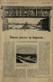 Ziemia. Tygodnik Krajoznawczy Ilustrowany.1911 R.2 nr28