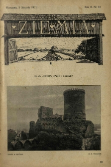 Ziemia. Tygodnik Krajoznawczy Ilustrowany.1911 R.2 nr31