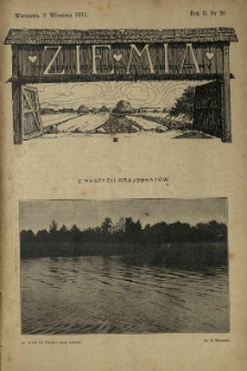 Ziemia. Tygodnik Krajoznawczy Ilustrowany.1911 R.2 nr36