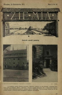 Ziemia. Tygodnik Krajoznawczy Ilustrowany.1911 R.2 nr43