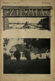 Ziemia. Tygodnik Krajoznawczy Ilustrowany.1911 R.2 nr44