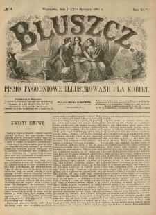 Bluszcz. Pismo tygodniowe illustrowane dla kobiet. 1890.01.11 (23) R.26 nr4