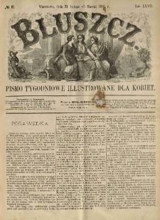 Bluszcz. Pismo tygodniowe illustrowane dla kobiet. 1891.02.21 (03.05) R.27 nr10