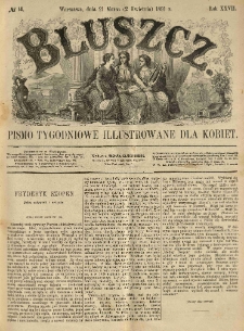 Bluszcz. Pismo tygodniowe illustrowane dla kobiet. 1891.03.21 (04.02) R.27 nr14