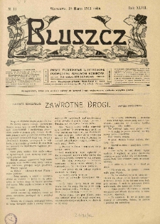 Bluszcz. Pismo tygodniowe ilustrowane poświęcone sprawom kobiecym. 1911.03.18 R.47 nr11
