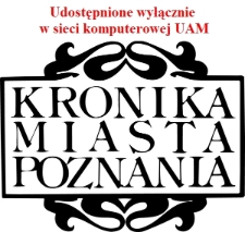Kronika Miasta Poznania 2008 Nr2; Bazar