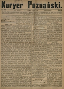 Kurier Poznański 1881.11.30 R.10 nr274