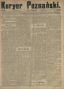 Kurier Poznański 1882.11.25 R.11 nr270