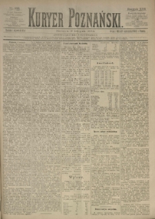 Kurier Poznański 1884.11.09 R.13 nr259