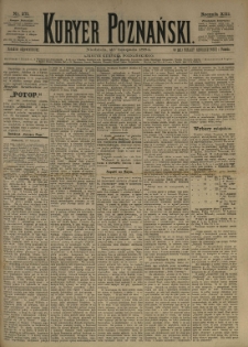 Kurier Poznański 1884.11.23 R.13 nr271