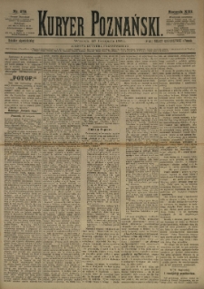 Kurier Poznański 1884.11.25 R.13 nr272