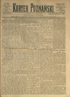 Kurier Poznański 1884.12.18 R.13 nr291