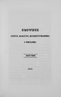 Słownik leśny, bartny, bursztyniarski i orylski. Zeszyt drugi
