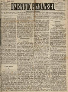 Dziennik Poznański 1871.08.06 R.13 nr178