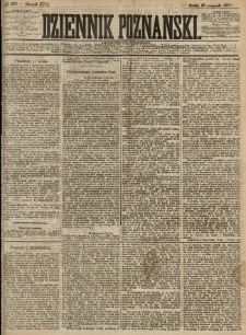 Dziennik Poznański 1871.11.15 R.13 nr261
