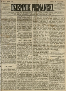 Dziennik Poznański 1871.11.26 R.13 nr271
