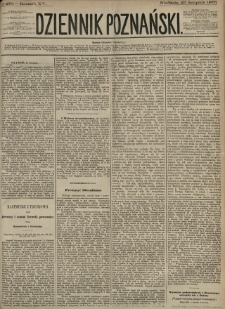 Dziennik Poznański 1873.11.23 R.15 nr270