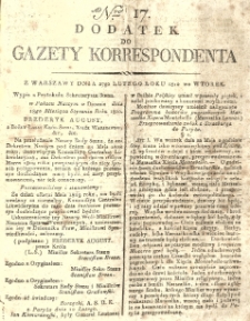 Gazeta Korrespondenta Warszawskiego i Zagranicznego. 1810 nr17
