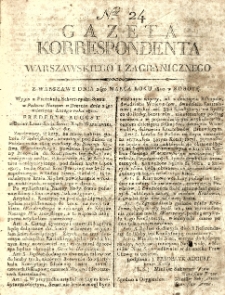 Gazeta Korrespondenta Warszawskiego i Zagranicznego. 1810 nr24